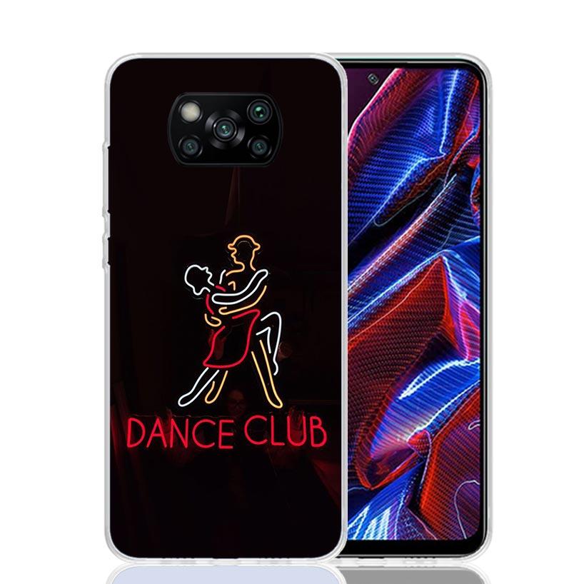I Love Dance Phone Case For Xiaomi Poco X7 X6 X5 Pro F7 Ultra Redmi 15C 15 13 13C 12 12C 10 10A 10C 9 9A 9C 9T Cover Poco X7 X6