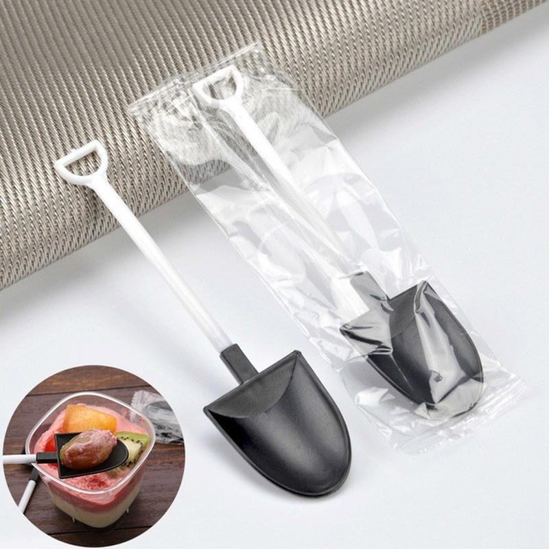 

1 шт. Пластиковая одноразовая мини-лопатка ложка горшечная ложка для мороженого торта для детей десертная чайная кофейная ложка принадлежности 1PCS