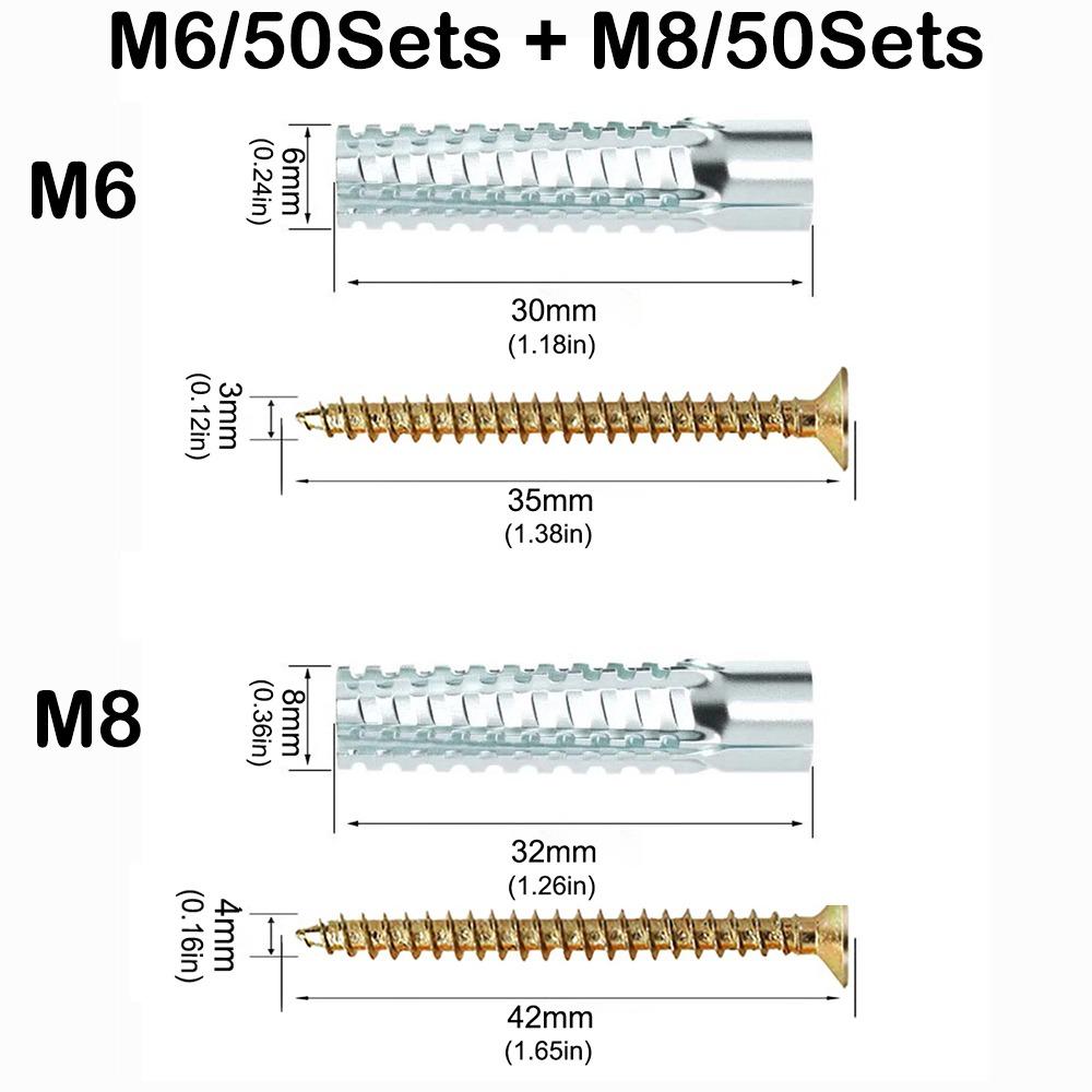 Self Tapping Metal Expansion Tube Nails Serrated Concrete Screws New Fasteners Bolt Concrete Wall