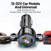 NEW High-end 90W USB Car Charger 3 Port PD Type C Fast Phone Charger LED-Cigarette USB Car Lighter Charging Adapter With Co R6R1