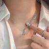 2022 Yinruitai S925 Sterling Silver Unicorn Necklace with Round Tag Letter Korean Clavicle Chain for Women