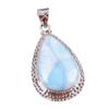 Natural Republic Larimar Gemstone 925 Solid Sterling Silver Gift Pendant 2" p8k36