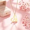1PC Artistic Love Gymnastics Member Necklace Love Gymnastics Necklace Stainless Steel Gymnastics Enthusiast Souvenir