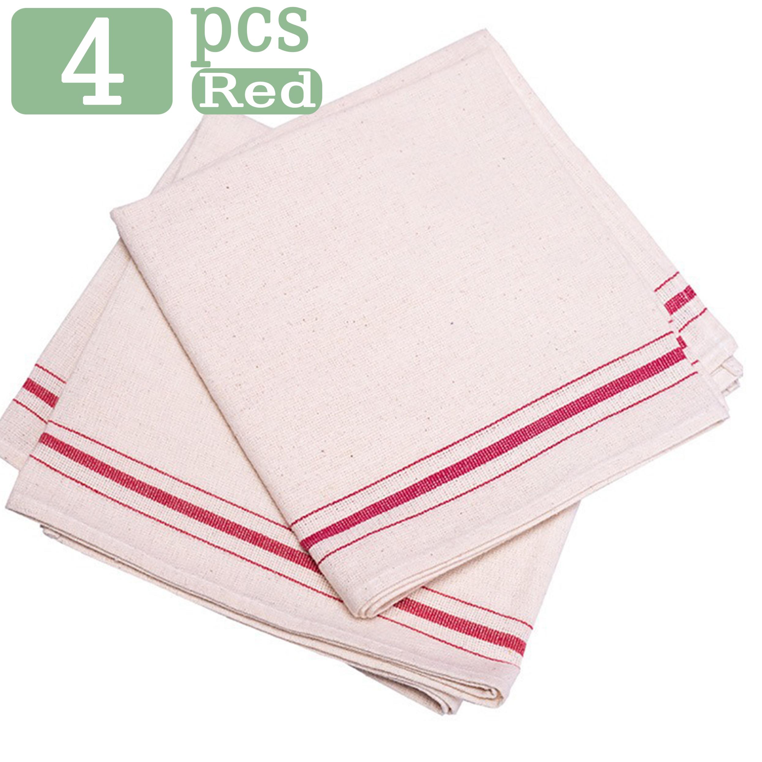 

Vintage Beige And Red Striped Kitchen Towels And Cleaning Cloths Vintage Dish Towel-- Farmhouse Red Striped Kitchen --17 x 30 --HOOHNICE 17*37 красный