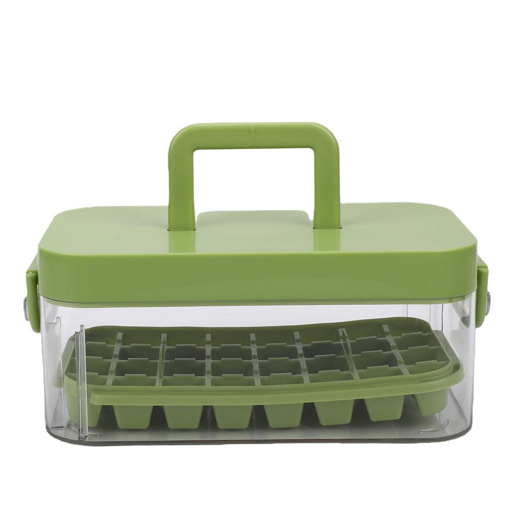 24 Cell Silicone Ice Cube Tray with Lid and Ice Scoop Food Grade Easy Release Flexible Ice Cube Mold for Freezer