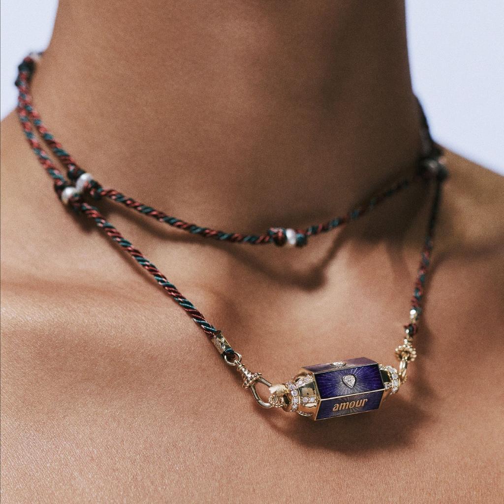 Collana Tarocchi Colore San Valentino Design di Nicchia Ciondolo Occhio di Stella Placcato Oro Mantenimento del Colore