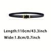 Women's Belt New Fashion Thin Belt Soft PU Leather Belt Paired with Pants Jeans Belt, Gift for Mothers and Girlfriends