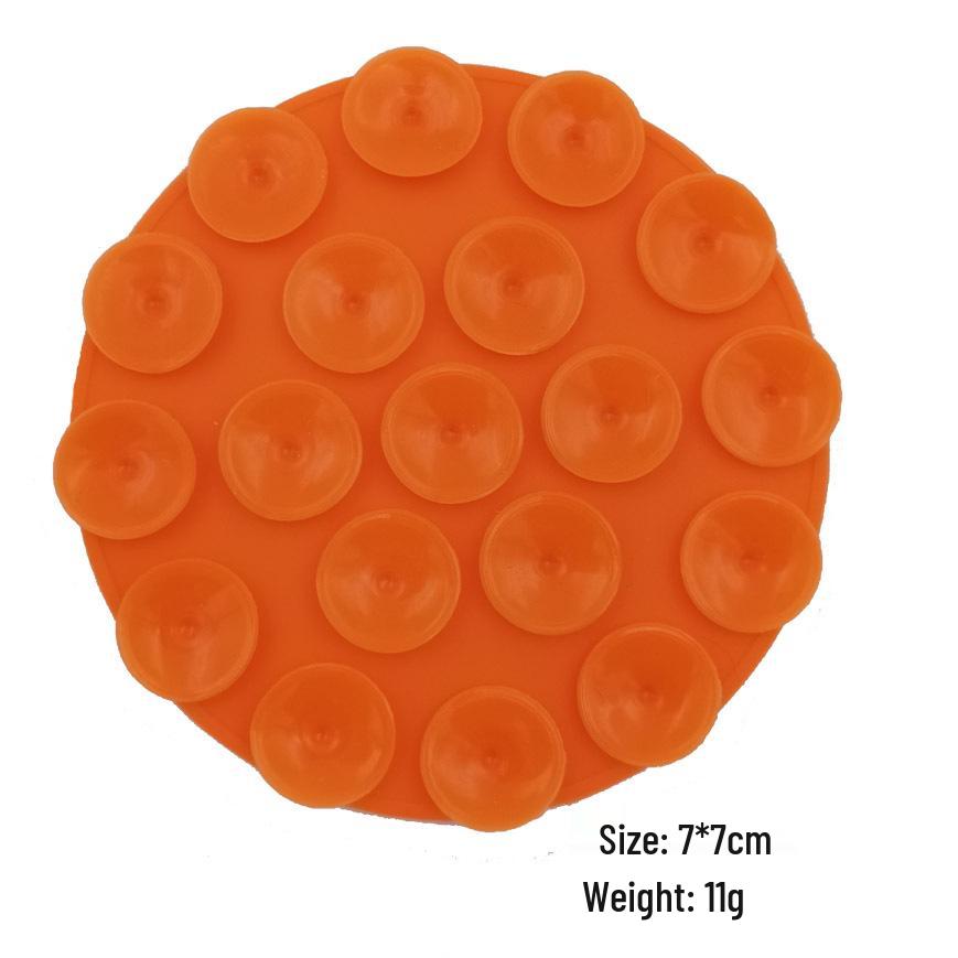 19-Hole Silicone Suction Cup Phone Holder & Power Bank Adhesive Sticker