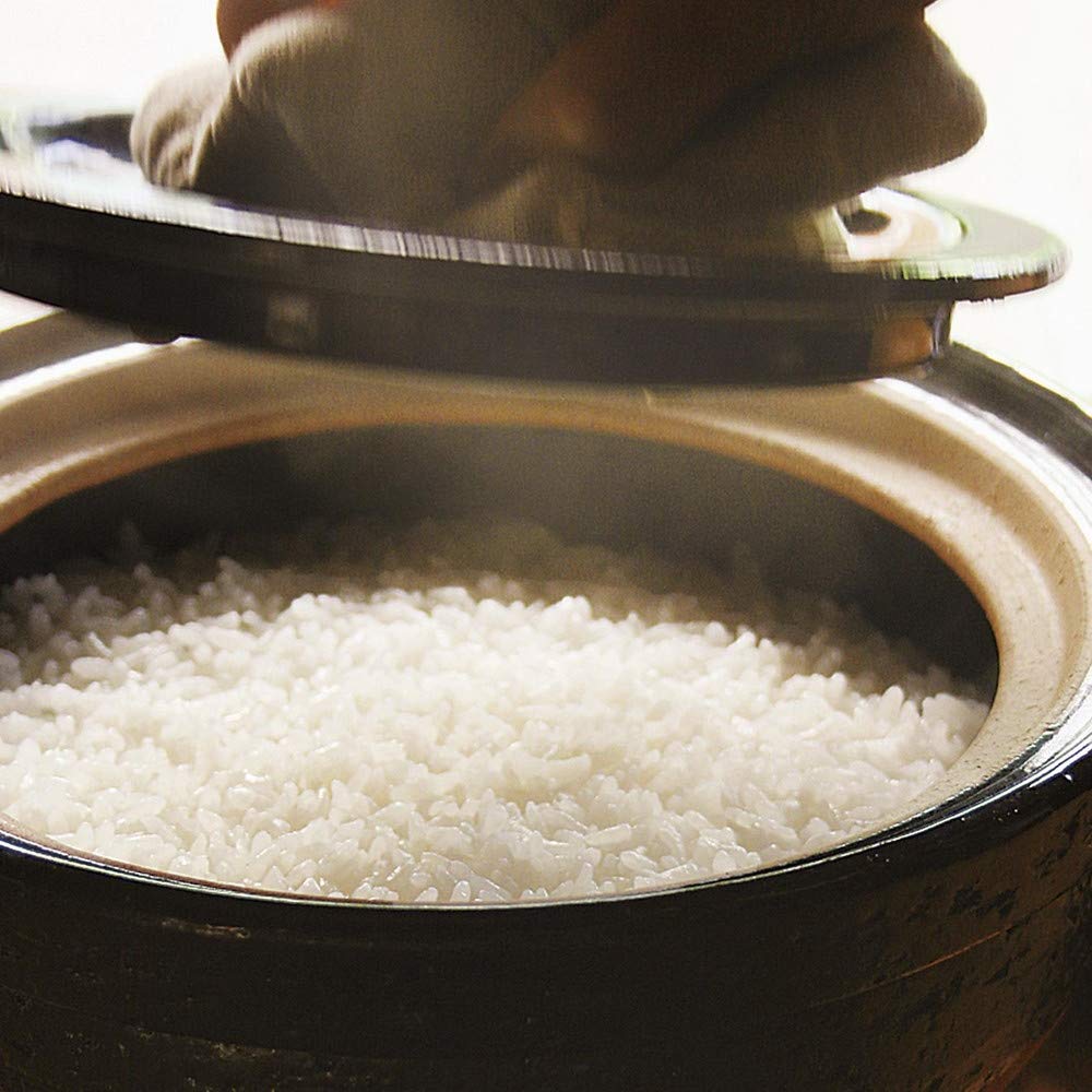 Nagatani Seitou Nagatani Earthen pot for cooking 3 cups of for open fire made in Japan rice scoop and diameter 24 x height 18 heat rice rice birthday