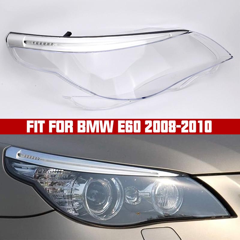 For BMW serie 5 E60 2008 2009 2010 Car Headlight Cover cap Headlamp Shade Head Lamp  headlight lamp cover fit bmw accessories 1 Piece Right