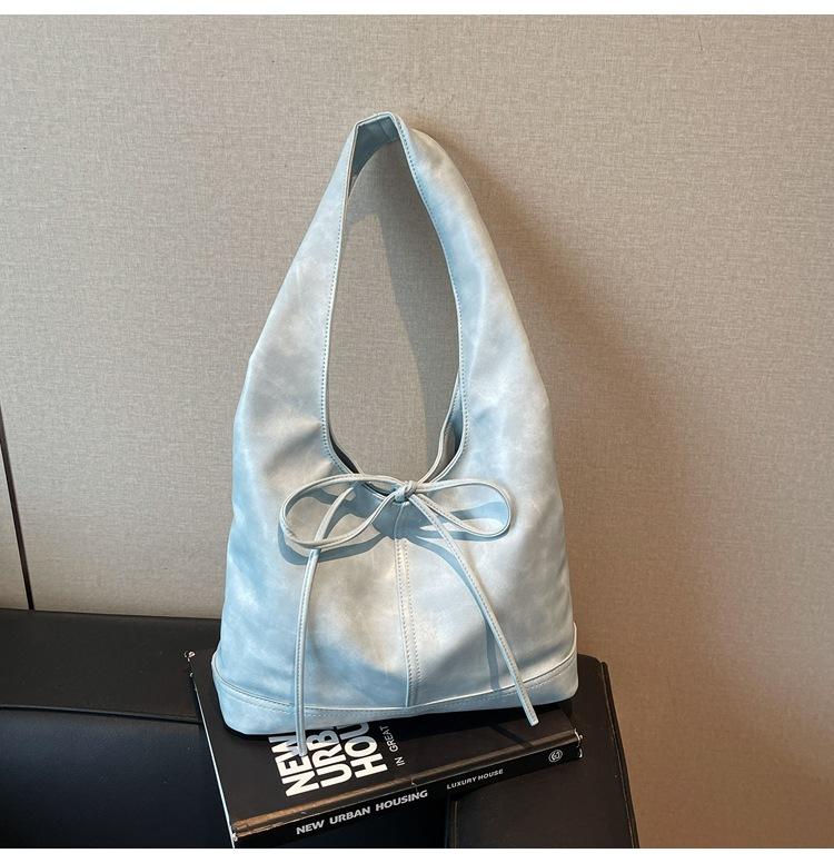 

Сумка-тоут большой вместимости для поездок на работу, женская новая повседневная сумка через плечо под мышкой, портативная персональная сумка-тоут синий