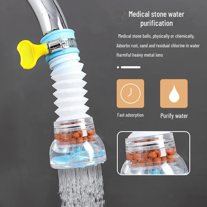 Fourth Gen Rotatable Telescopic Shower Faucet with Multi-Layer Splash-Proof Filter