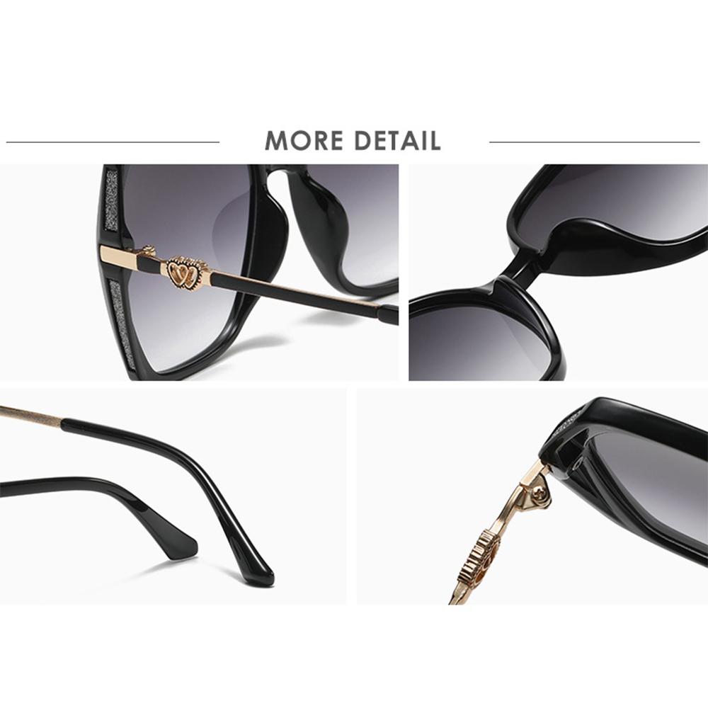 UV Protection Women's Rhinestone Shades Street Shooting Retro Sun Glasses Gradient Eyewear