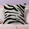 Abstract Line Black And White Zebra Cushion Cover Car Throw Pillow Case For Sofa Car Christmas Gift