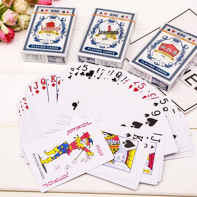 

Autumn Peony Playing Cards - Poker & Casual Entertainment Deck Blue Autumn Peony