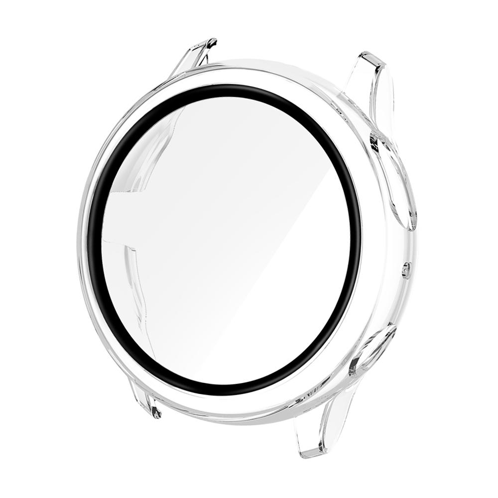 

Стекло+Чехол для Samsung Galaxy watch active 2 44мм 40мм Полная защита бампер+Защитная пленка для экрана ремешок active2 44 мм 40 мм Active 2 40mm прозрачный