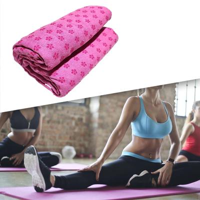 Yoga-Mattenhandtuch Ausrüstung Übung Weich Mikrofaser Rutschfester Griff für Indoor-Reisen