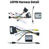 For Volkswagen VW Sharan 2010-2022 Car Android Radio Screens 10 Inch Frame Harness Power 16pin Cables Fascia Canbus Adapter Radio Accessories 4