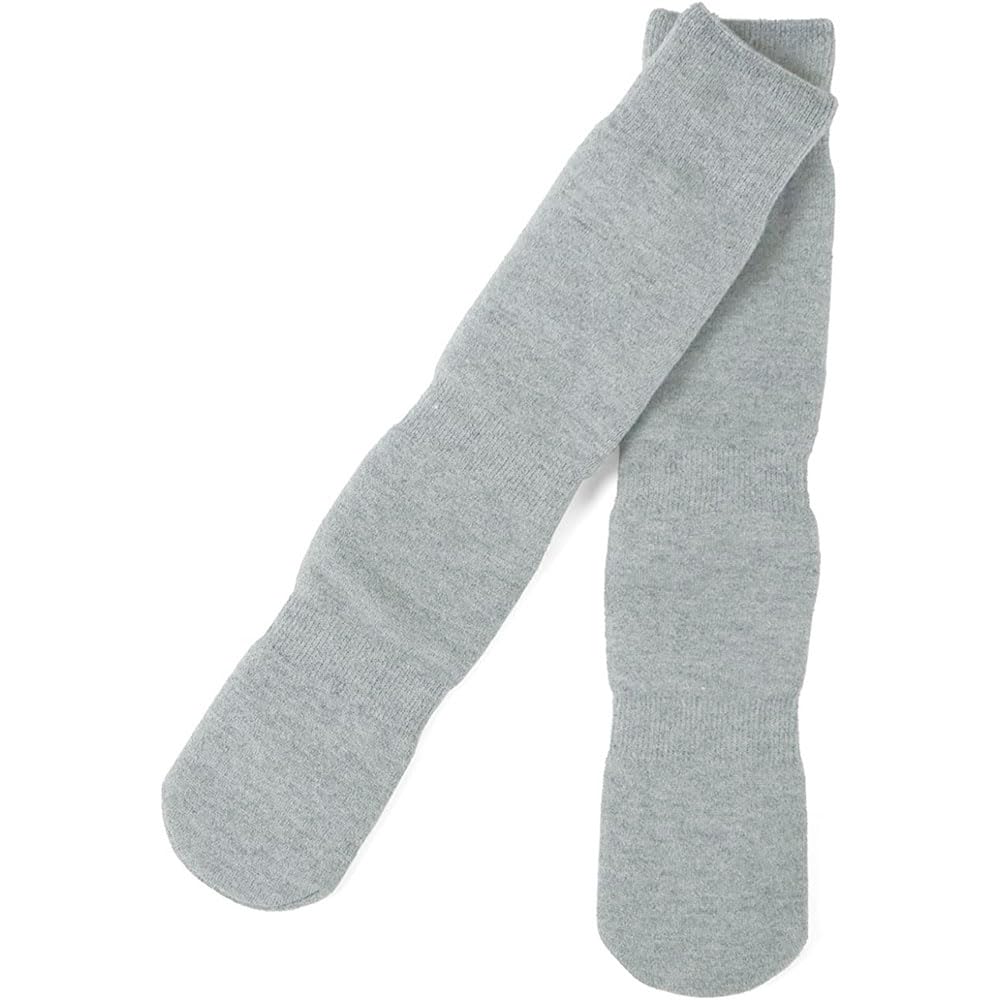 Mochihada Room Socks for Men and One Size Fits Cold Weather Protection Free Gray Inner Knee-High Women, Fleece-Lined, Warm, Thick, Most, (JP,
