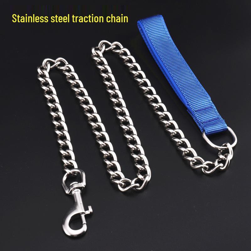 

Stainless Steel Anti-Bite Dog Leash for All Sizes 3.0mm*1.2m for small/medium синій