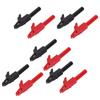 10pcs Car Battery Clip Red Black 15A Safety PA Insulated Electrical Cable Clamp for 4mm Banana Plug