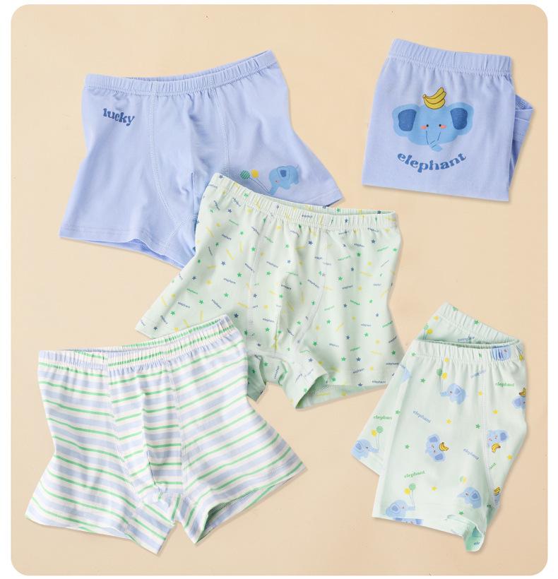 Boy's Cotton Boxer Briefs: Medium & Large Little Boys' Summer A-Class