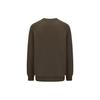 Adidas Crew Neck Pullover Casual Long-Sleeve Sweatshirt Unisex Dark Brown