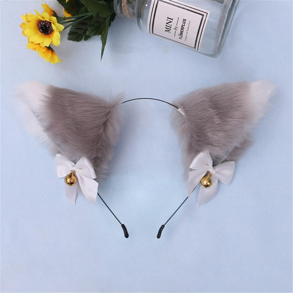 Cosplay Girl Plush Furry Cat Ears Headwear Accessory Prop For Cam Girl Party