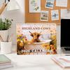 Decorative Office Calendar 2027 Wall Calendar, Monthly Planner with Metal Twin-Wire Binding for Professional Supplies Easy Page Turning And