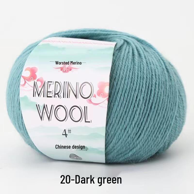 Chunky Merino Wool Yarn 50g for DIY Knitting & Crochet Sweaters and Scarves
