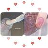 2026 New Year Red Super Sparkle Waterproof Nail Polish with Crushed Diamonds - Luxurious Whitening Formula