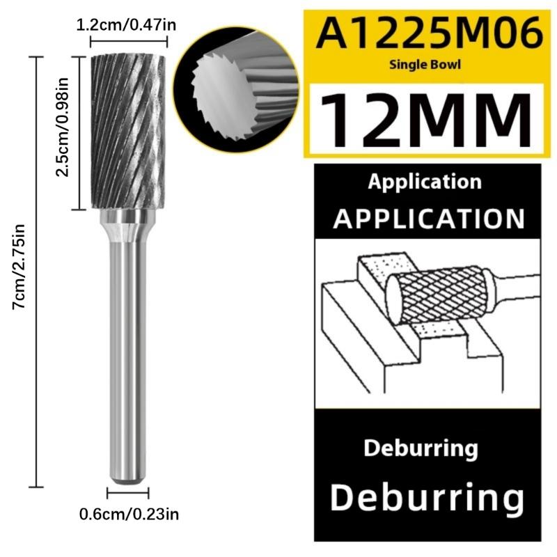 Efficient Chip Removal Rotary File Milling Cutter up to 50000RPM Suitable for Steel Aluminum Wood Rust Removal Deburring