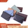 PU Leather & Stainless Steel Custom Logo Business Card Holder