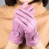 Damen-Winterhandschuhe aus echtem Schaffellleder – warm und stylisch für kaltes Wetter