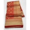 This beautiful saree is elegantly decorated with gorgeous Solid Jacquard weave that gives a perfect look to the outfit.