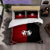 Stade Rennais FC Themed Bedding 3Pcs Duvet Cover Set Decorative Bed Linen For Teen Room Home Decoration