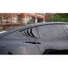 ABS Black Side Window Louver Shade Cover Trim For Tesla Model Y - 2pcs