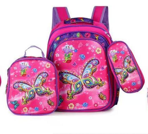 

Three-piece hard shell children s schoolbag cute high-value boys and girls schoolbag cute cartoon backpack 16 inch