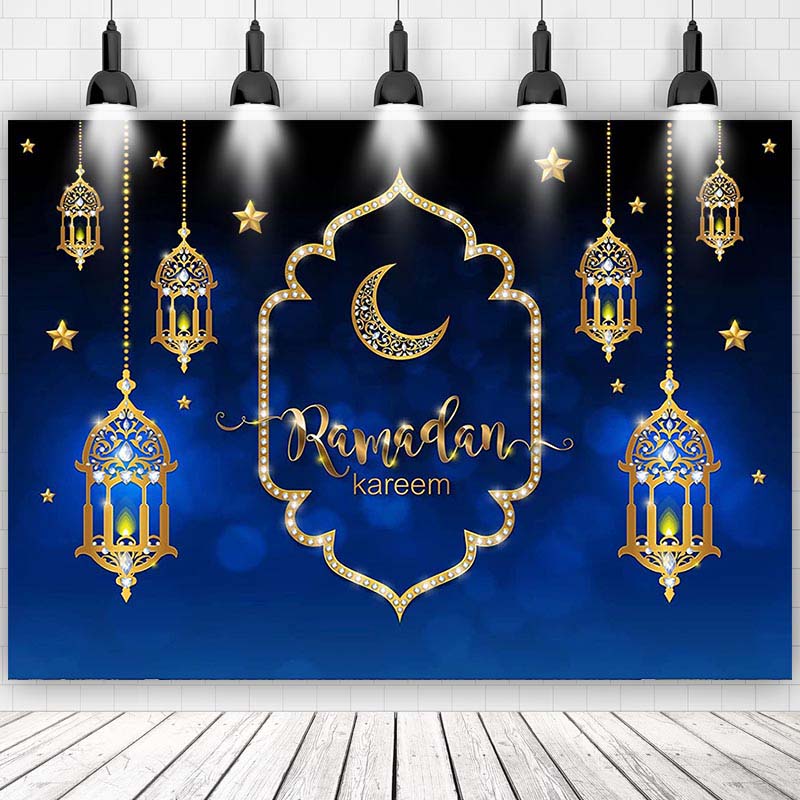Eid Mubarak Photo Background Ramadan Kareem Family Room Backdrop Banner Decor