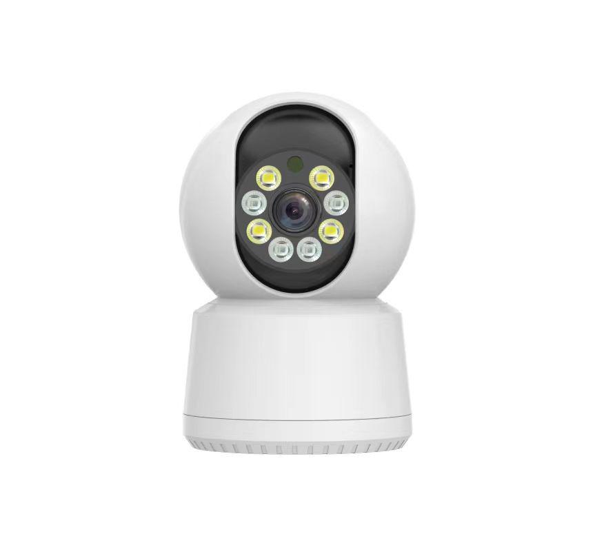 360° Night Vision Monitor: HD Surveillance Camera with Mobile Connectivity & Full Rotation, No Blind Spots