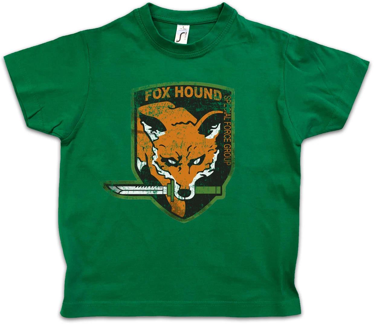 FOX HOUND GROUP LOGO Kids Boys kids boys T-Shirt Metal Game Gear MGS Snake Eater PC Solid 140