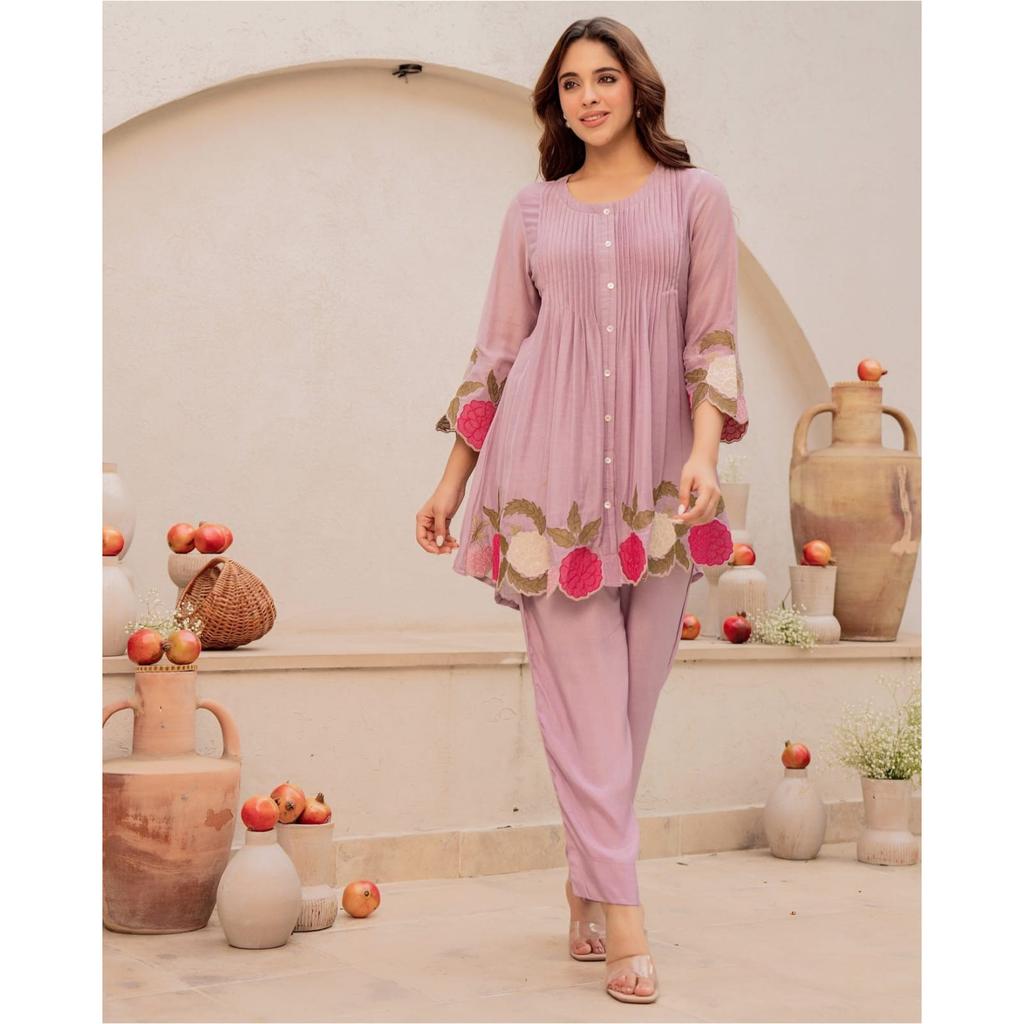 Indian Bollywood Party Wear Kurti Cord Set Women Designer Ethnic Kurta Pant Set