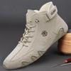 Men's Casual Ankle Boots Lace Up Walking Lightweight Comfortable Sneakers Motorcycle Outdoor Winter Warm Fashion Shoes