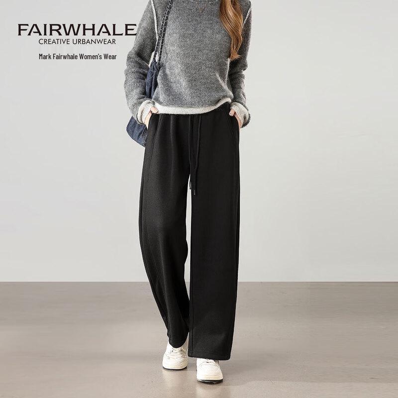 

Mark Fairwhale Унисекс 2025 Флисовые спортивные штаны с высокой посадкой и широкими штанинами M