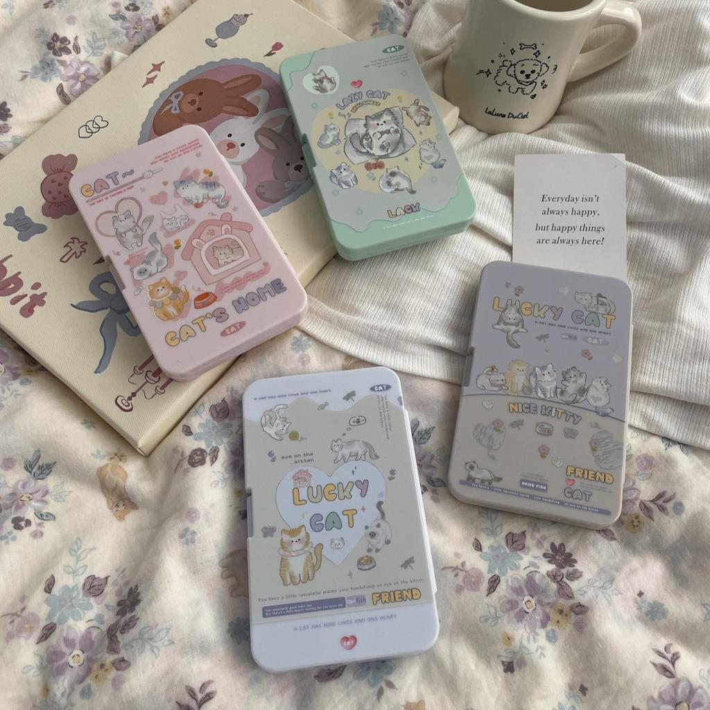 6 Par /Sett Mini Kontaktlinsebokssett Bærbar Reisebeholder for Oppbevaring av Kontaktlinser For Skjønnhetspupill