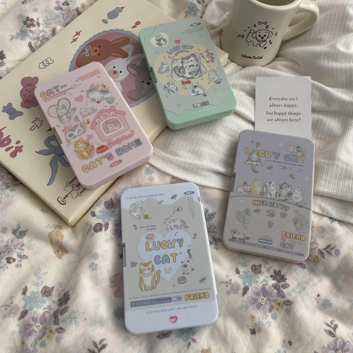 

6 пар / набор Мини-набор контейнеров для контактных линз Портативный дорожный контейнер для хранения контактных линз Для красоты зрачка