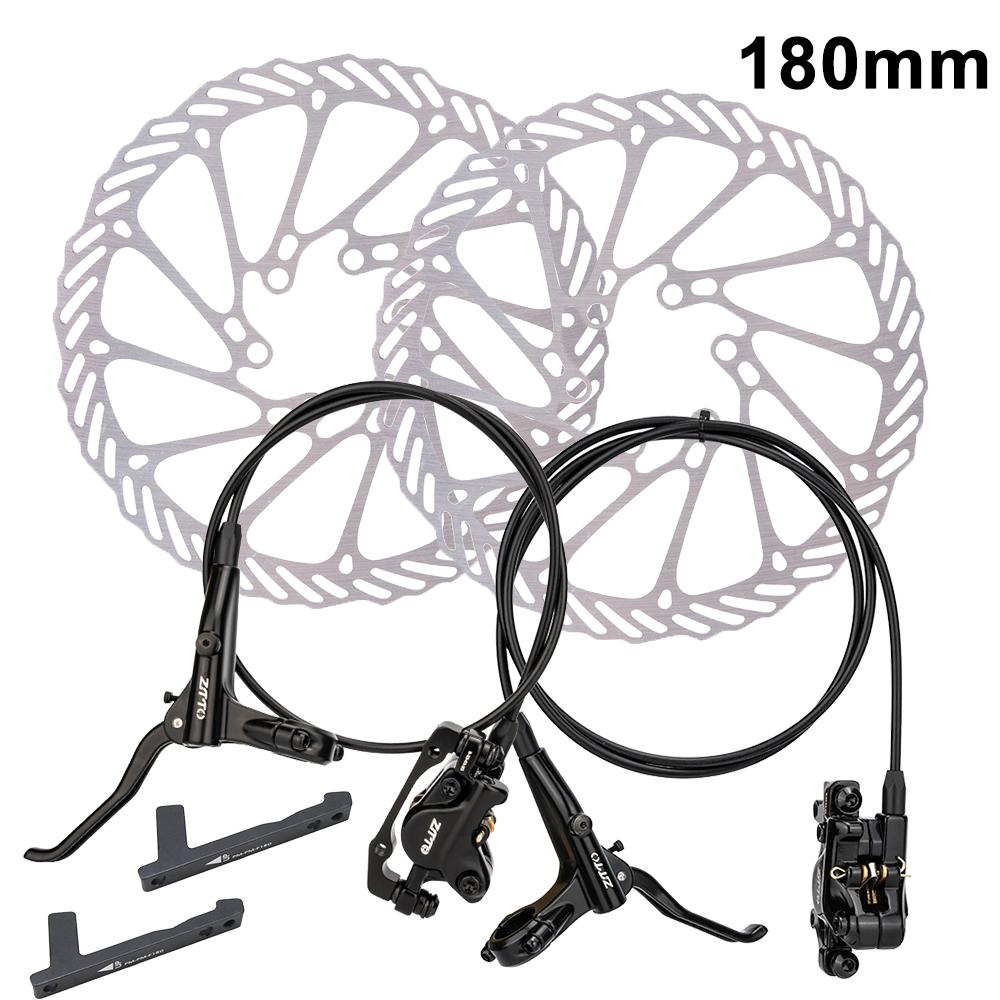 ZTTO MTB Hydraulic Disc Brake 2 Piston Oil Pressure Brakes Lightweight XC Trail Calipers Metal Pads 160 180mm Rotors M6100 M8100