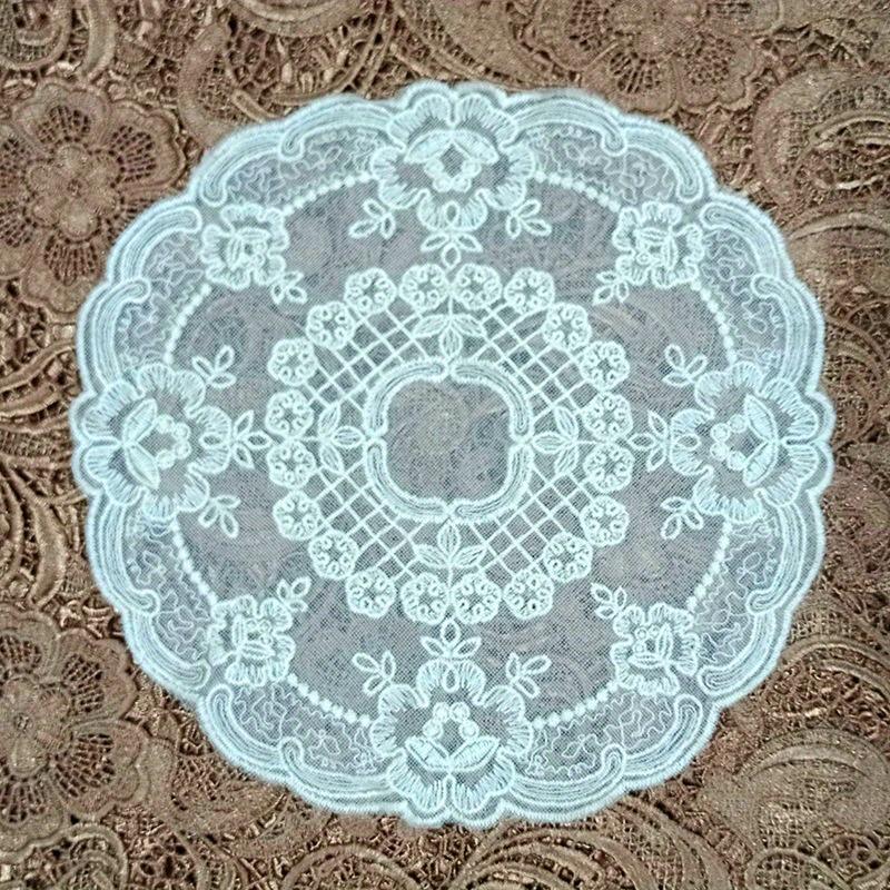 French Lace Embroidered Placemats, Bedside Tables, Tablecloths, Furniture Decorations, Vintage Gauze Cushions, Photo Props, And
