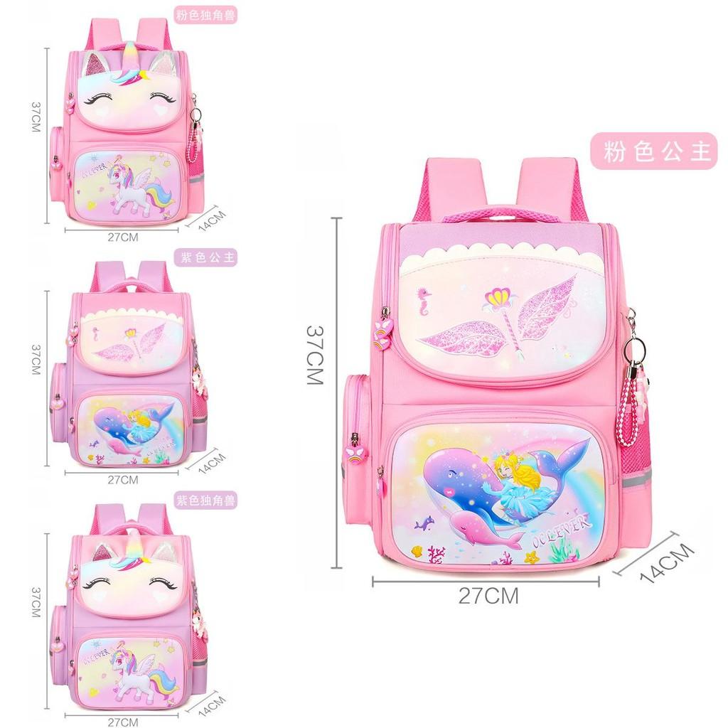 Girls Charming Lightweight School Backpack With Cute Unicorn And Styles Princess