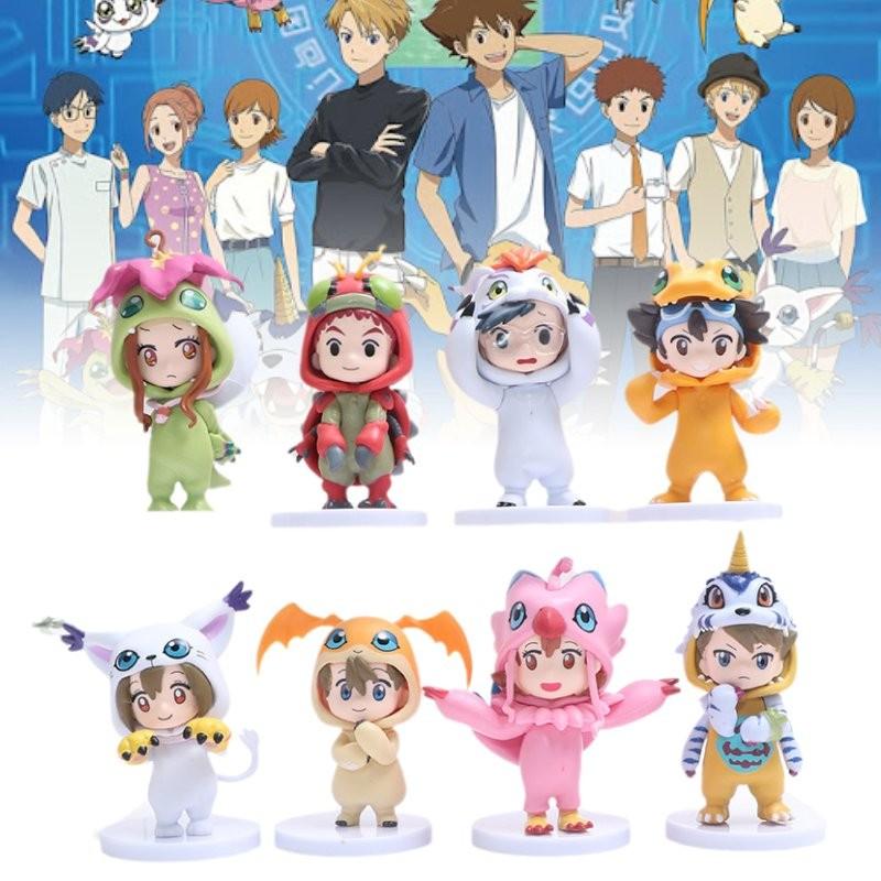 Collectible Digital Monsters Action Figures Featuring Taichi Agumon And Yamato Gabumon